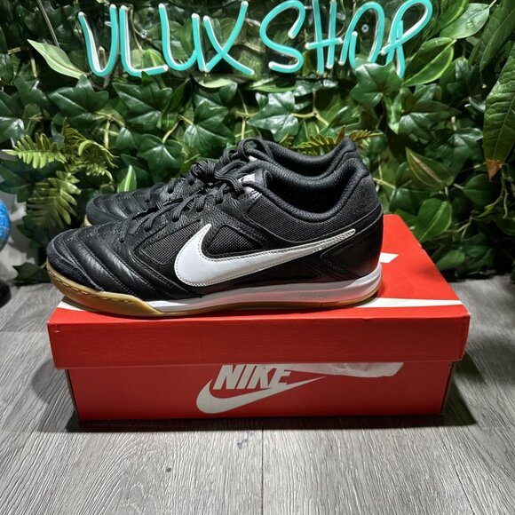 NEW Nike Gato Men’s Size 9 Black/White/Brown Gum HQ6019-001 Soccer Indoor main image 6